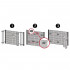 Set accesorii montaj prindere panou de gard din PVC, 26 cleme si 26 agrafe de fixare, maro [2]