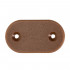 Set accesorii montaj prindere panou de gard din PVC, 26 cleme si 26 agrafe de fixare, maro [5]