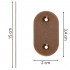 Set accesorii montaj prindere panou de gard din PVC, 26 cleme si 26 agrafe de fixare, maro [7]