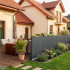 Panou de gard pentru intimitate in gradina, lamele PVC ce imita bambusul, protectie UV, 400x100 cm, gri [4]