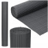 Panou de gard pentru intimitate in gradina, lamele PVC ce imita bambusul, protectie UV, 300x100 cm, gri [4]