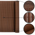 Panou de gard pentru intimitate in gradina, lamele PVC ce imita bambusul, protectie UV, 500x100 cm, maro [20]