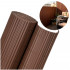 Panou de gard pentru intimitate in gradina, lamele PVC ce imita bambusul, protectie UV, 500x120 cm, maro [4]