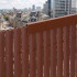 Profil mascare PVC pentru panou de gard, 100 cm, protectie margine, maro [3]