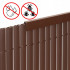 Profil mascare PVC pentru panou de gard, 100 cm, protectie margine, maro [4]