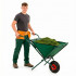 Roaba de gradina pliabila cu roata pneumatica, capacitate 50 L, sarcina 30 kg, 116x64x65 cm, verde [13]