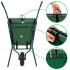 Roaba de gradina pliabila cu roata pneumatica, capacitate 50 L, sarcina 30 kg, 116x64x65 cm, verde [4]