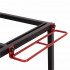 Carucior mobil pentru scule si unelte de gradina cu 3 rafturi, organizator metalic cu roti, 66x40x96 cm, negru [11]