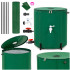 Rezervor pliabil pentru colectarea apei de ploaie, 100 L, PVC 1000D, cu 2 robinete si sistem preaplin, verde [2]