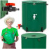 Rezervor pliabil pentru colectarea apei de ploaie, 100 L, PVC 1000D, cu 2 robinete si sistem preaplin, verde [3]