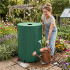 Rezervor pliabil pentru colectarea apei de ploaie, 500 L, PVC 1000D, cu 2 robinete si sistem preaplin, verde [10]