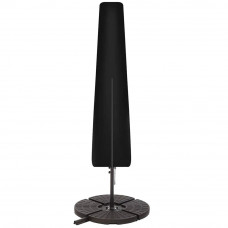 Husa protectie pentru umbrela de gradina, impermeabila, cu fermoar si snur reglabil, 205 cm, negru