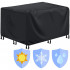 Husa mobilier gradina, impermeabila, cu protectie UV, 242x162x100cm, negru [17]