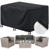 Husa mobilier gradina, impermeabila, cu protectie UV, 242x162x100cm, negru [18]