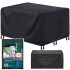 Husa mobilier gradina, impermeabila, cu protectie UV, 242x162x100cm, negru [21]