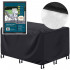 Husa mobilier gradina, impermeabila, cu protectie UV, 242x162x100cm, negru [24]