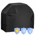 Husa de protectie pentru gratar, tesatura oxford impermeabila, protectie UV, 100x66x80 cm, negru [19]