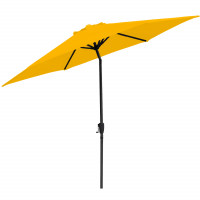 Umbrela terasa gradina, cu inclinare si husa, 300cm, Galben Umbrela terasa gradina, cu inclinare si husa, 300cm, Galben