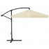 Umbrela gradina tip banana cu mecanism inclinare, impermeabila, diametru 300 cm, husa inclusa, bej [2]