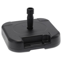 Baza pentru umbrela gradina 19 L, umplere cu apa, PVC, 44x44x13 cm, negru