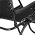 Sezlong pliabil SERSIMO GC3, Relax Zero Gravity cu parasolar, 175cm, negru [9]