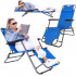 Sezlong pliabil SERSIMO GC4, Relax Zero Gravity, 80x60x153cm, Albastru deschis [2]