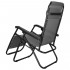 Sezlong scaun pliant plaja sau gradina, Siesta, gravitatie zero, cu tetiera, 175x67x110 cm, gri [14]