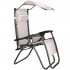 Sezlong pliabil SERSIMO GC11, Relax Zero Gravity cu parasolar, 175cm, gri [3]