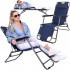 Sezlong pliabil SERSIMO GC12, Relax Zero Gravity, 80x60x153cm, Albastru inchis [10]