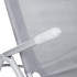 Sezlong pliabil Zero Gravity cu sezut din textilene, capacitate 120 kg, 60x185x96 cm, gri deschis [4]
