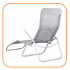 Sezlong pliabil Zero Gravity cu sezut din textilene, capacitate 120 kg, 60x185x96 cm, gri deschis [7]