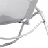 Sezlong pliabil Zero Gravity cu sezut din textilene, capacitate 120 kg, 60x185x96 cm, gri deschis [11]