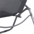 Sezlong pliabil Zero Gravity cu sezut din textilene, capacitate 120 kg, 60x185x96 cm, gri [8]