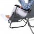 Sezlong pliabil SERSIMO GC30, Relax Zero Gravity, 80x60x153cm, gri mediu [11]