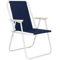 Scaun de plaja Sersimo GC049, pliabil, 100kg, 52x74cm, bleumarin