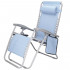 Sezlong scaun pliant plaja sau gradina, Siesta, gravitatie zero, cu tetiera, albastru deschis [20]
