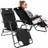 Sezlong pliabil Relax Zero Gravity, 80x60x153cm, negru [3]
