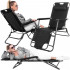 Sezlong pliabil Relax Zero Gravity, 80x60x153cm, negru [5]