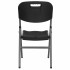 Scaun pliant din plastic pentru catering sau terasa, sarcina 150kg, negru [3]