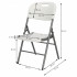 Scaun pliant din plastic pentru catering sau terasa, sarcina 150kg, alb [11]