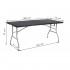 Masa dreptunghiulara pliabila multifunctionala, 180x75x75cm, neagra [13]