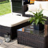 Set mobilier gradina 6 piese din technorattan cu masa si perne, instalare modulara configurabila, maro si crem [39]