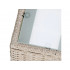 Set mobilier gradina 7 piese, canapea modulara colt L sau U, perne groase, masa cu blat sticla, technoratan, bej [19]
