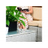 Set mobilier gradina 7 piese, canapea modulara colt L sau U, perne groase, masa cu blat sticla, technoratan, bej [23]