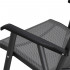 Scaun de gradina metalic, pliabil, 95x57x66cm, maxim 150kg, gri [14]