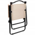 Scaun metalic plabil pentru gradina, camping sau plaja, 78x53x60cm, bej [19]
