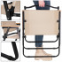 Scaun metalic plabil pentru gradina, camping sau plaja, 78x53x60cm, bej [23]