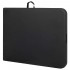 Set masa pliabila cu 2 banci, 180 cm, negru, HDPE si cadru metalic anticoroziv [20]