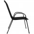 Set 2 scaune gradina, cadru metalic, textilene, maxim 120 kg, 92x53x72 cm, negru [2]
