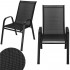 Set 2 scaune gradina, cadru metalic, textilene, maxim 120 kg, 92x53x72 cm, negru [16]